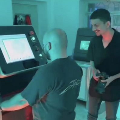 Impressora dental High Accuracy do metal 3D do laser da fibra dobro grande